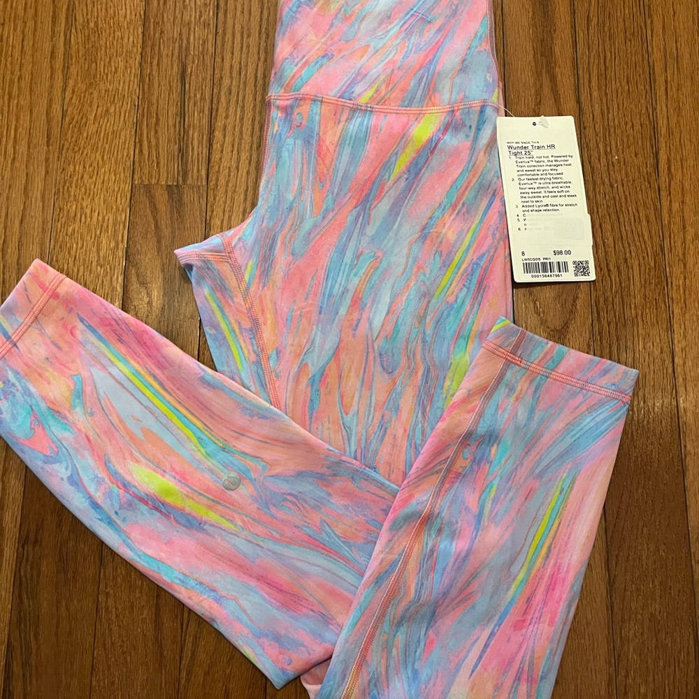 Lululemon wunder train leggings 25” sz 8
